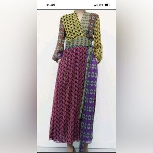 Zara Multicolor Patterned Dress